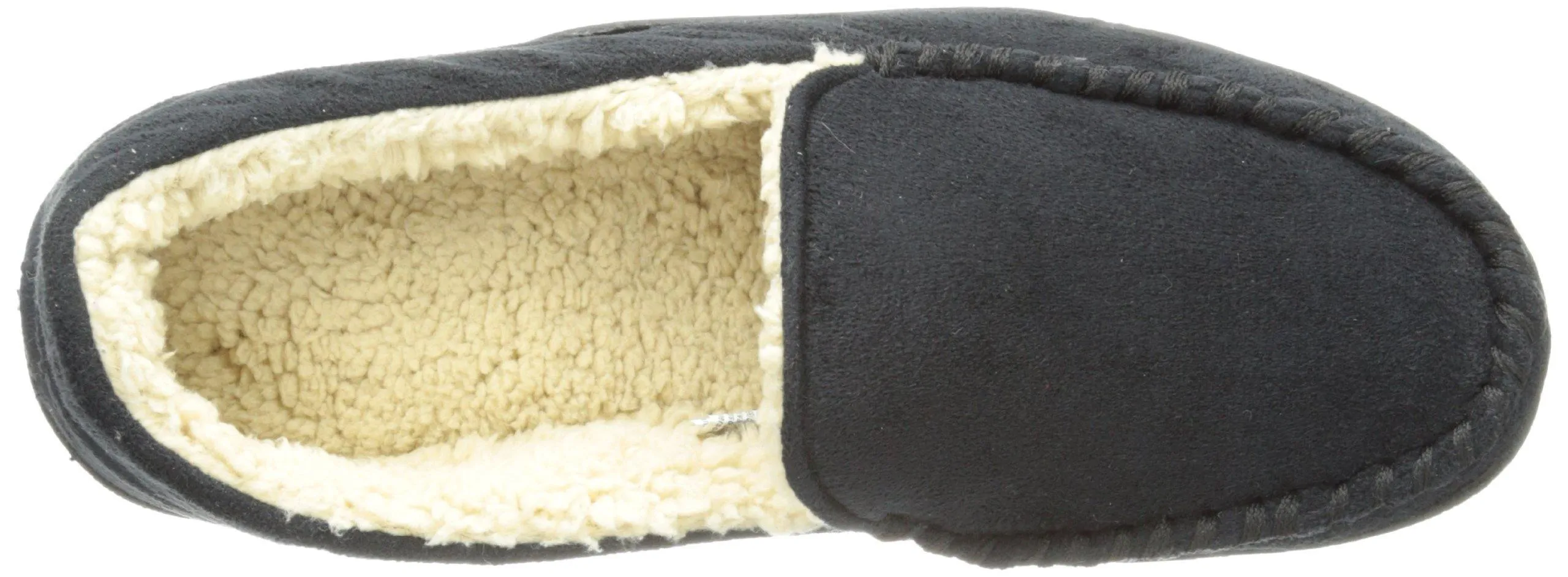 Totes Men's Microsuede Slipper with Sherpa Lining  