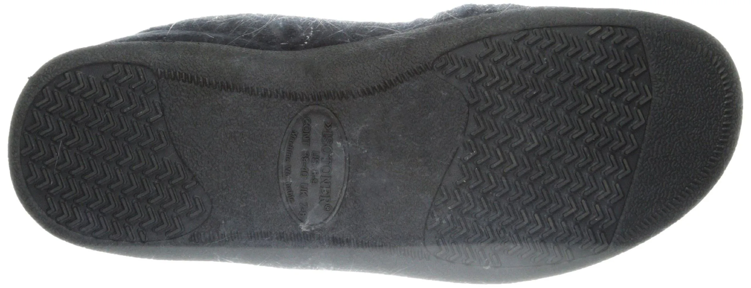 Totes Men's Microsuede Slipper with Sherpa Lining  