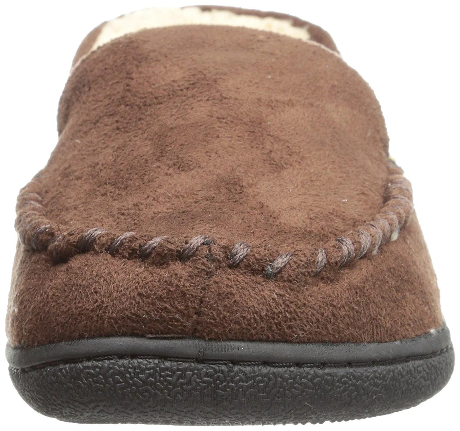 Totes Men's Microsuede Slipper with Sherpa Lining  