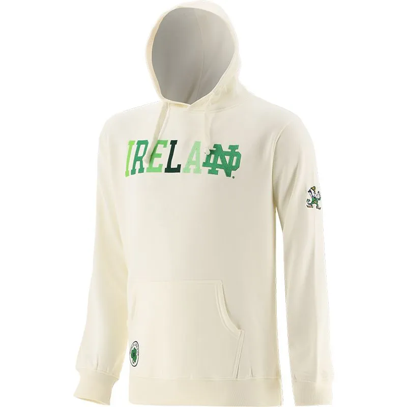 Trad Craft Men's Notre Dame Ireland Hoodie Cream / Green