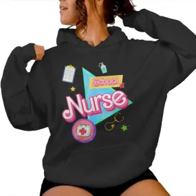 Trendy School Nurse Appreciation Back To School Women Hoodie