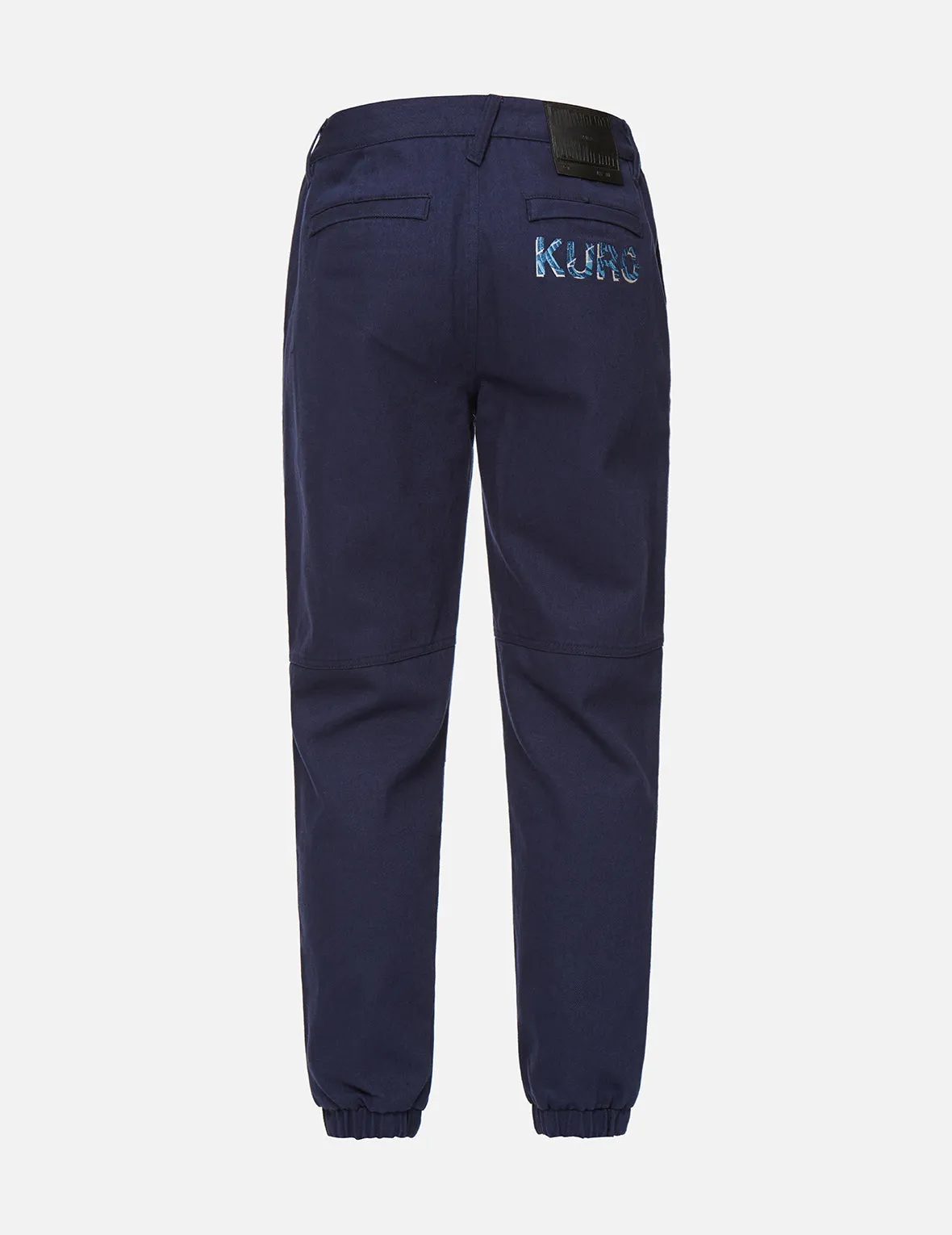 Ukiyo-E Infused Seagull Embroidered Joggers