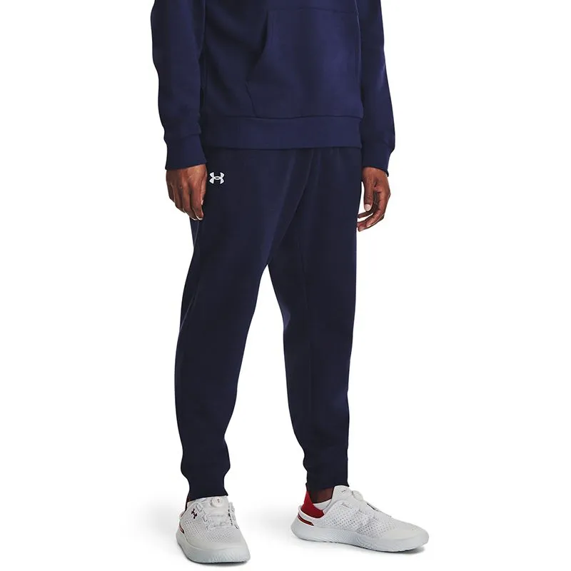 Under Armour Men's UA Rival Fleece Joggers Midnight Navy / White