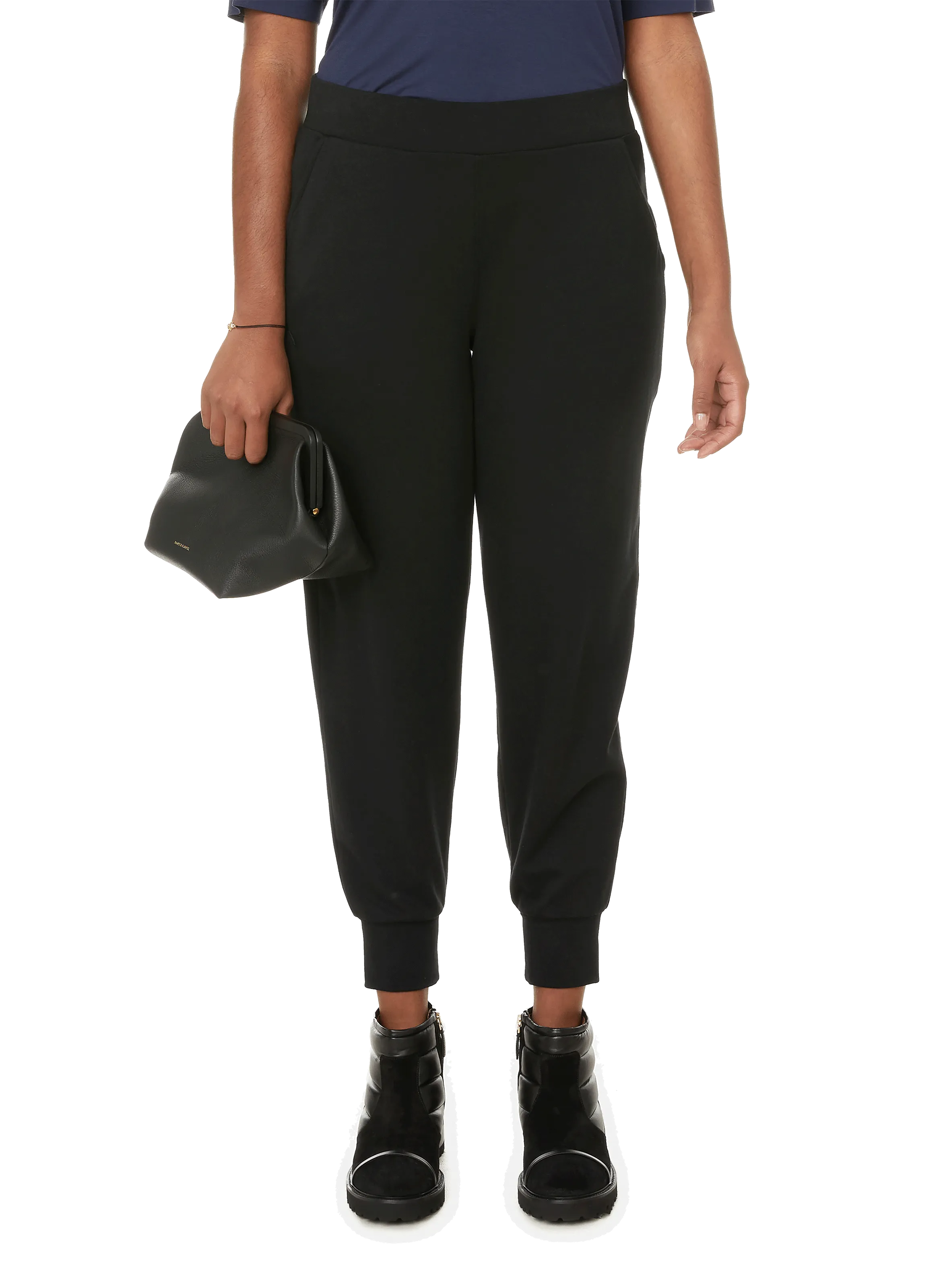 Universal standard  Hathaway pima cotton and modal-blend joggers - Black