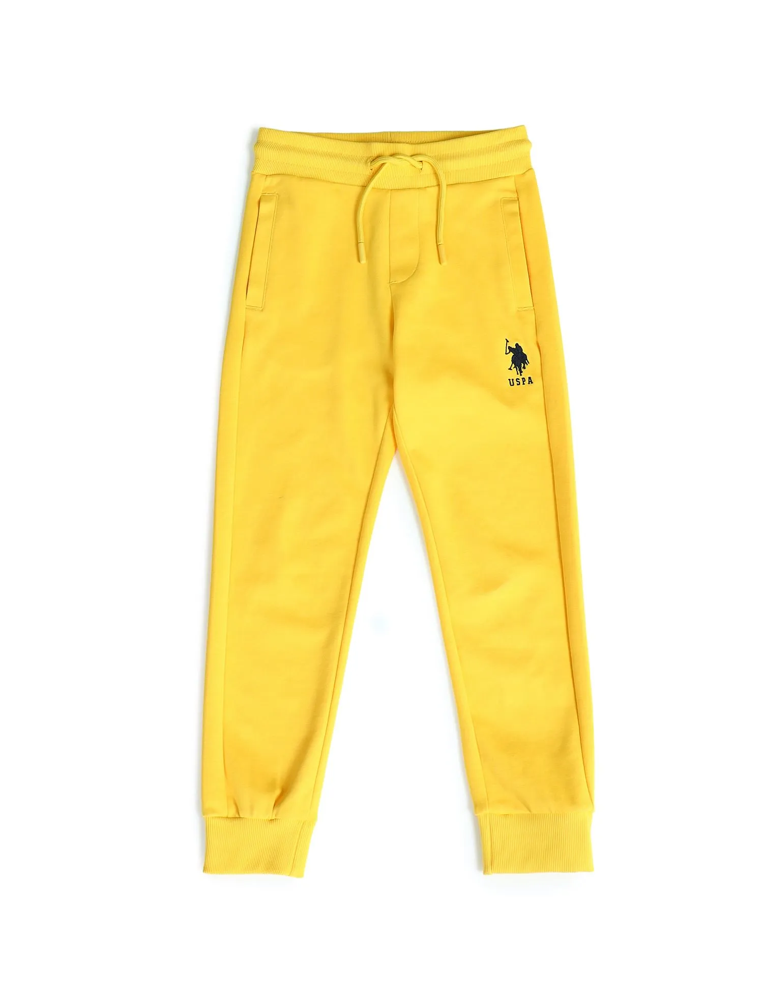 U.S. Polo Assn. Kids Regular Fit Solid Cargo Joggers