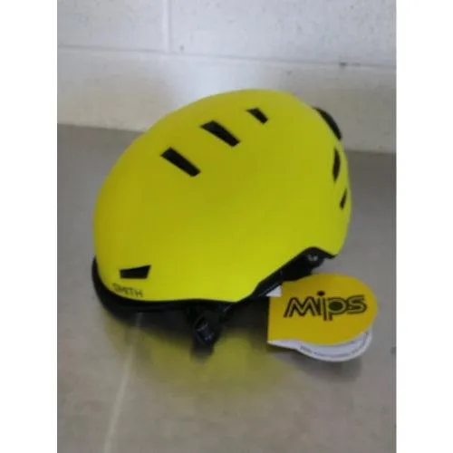 Used Smith Optics Express MIPS Adult MTB Cycling Helmet - Matte Neon Yellow Viz/Medium