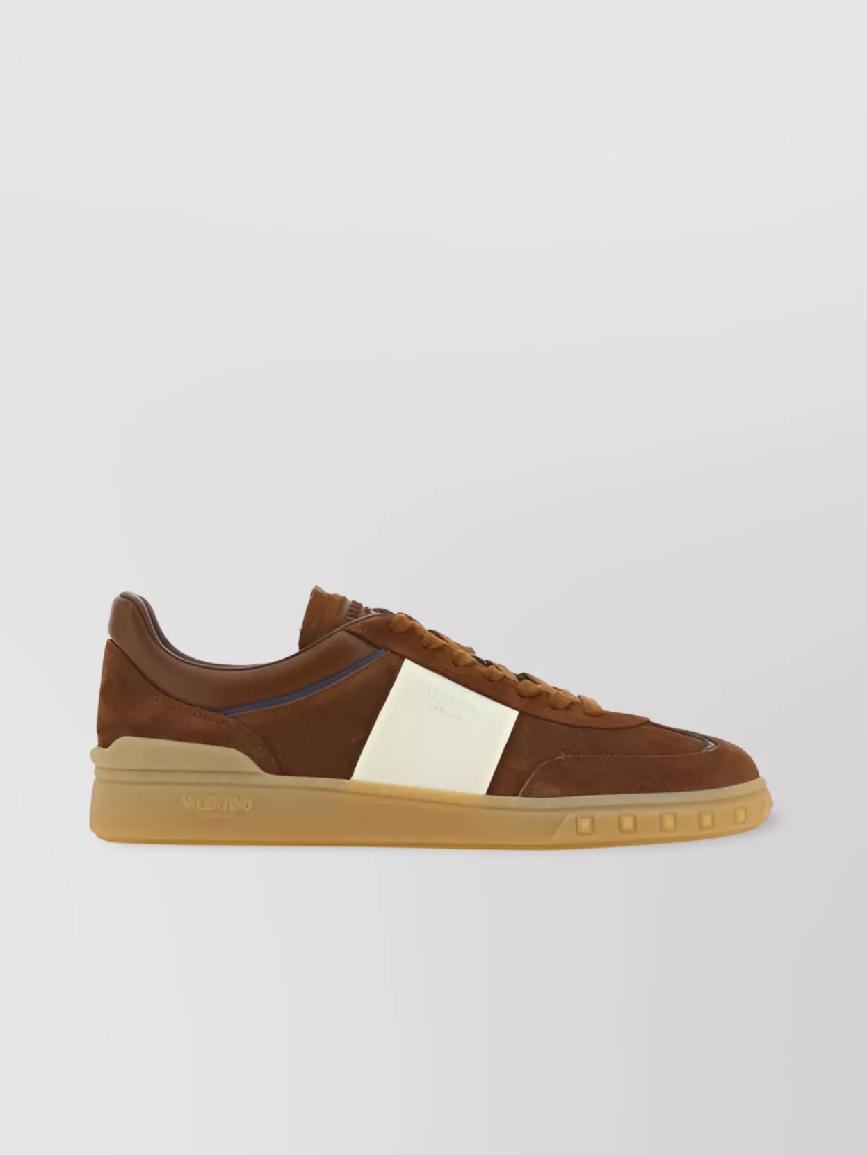 Valentino Garavani   Highline suede leather sneakers with rubber sole