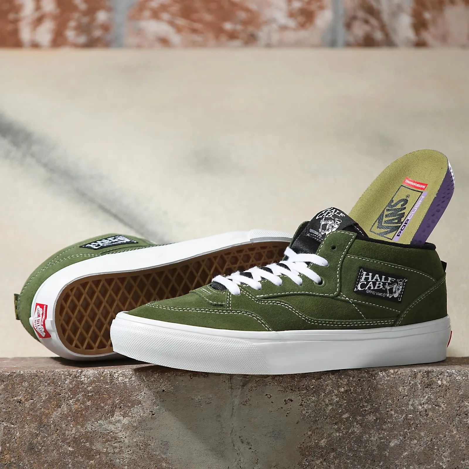 Vans Half Cab 92' Skate Shoe - Chive