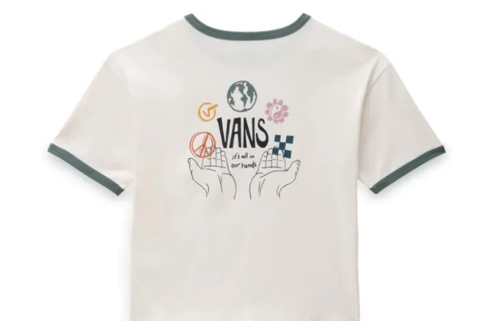 Vans In Our Hands Womens Relaxed Ring T-Shirt - Natural