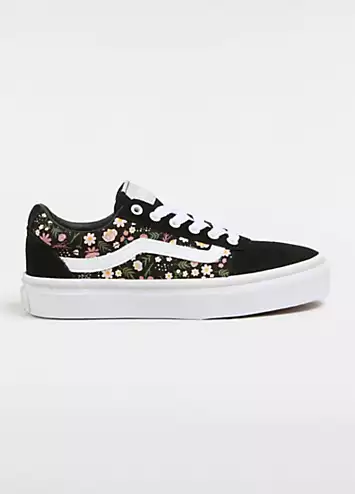 Vans Kids Floral Fall Black Ward Fall Trainers