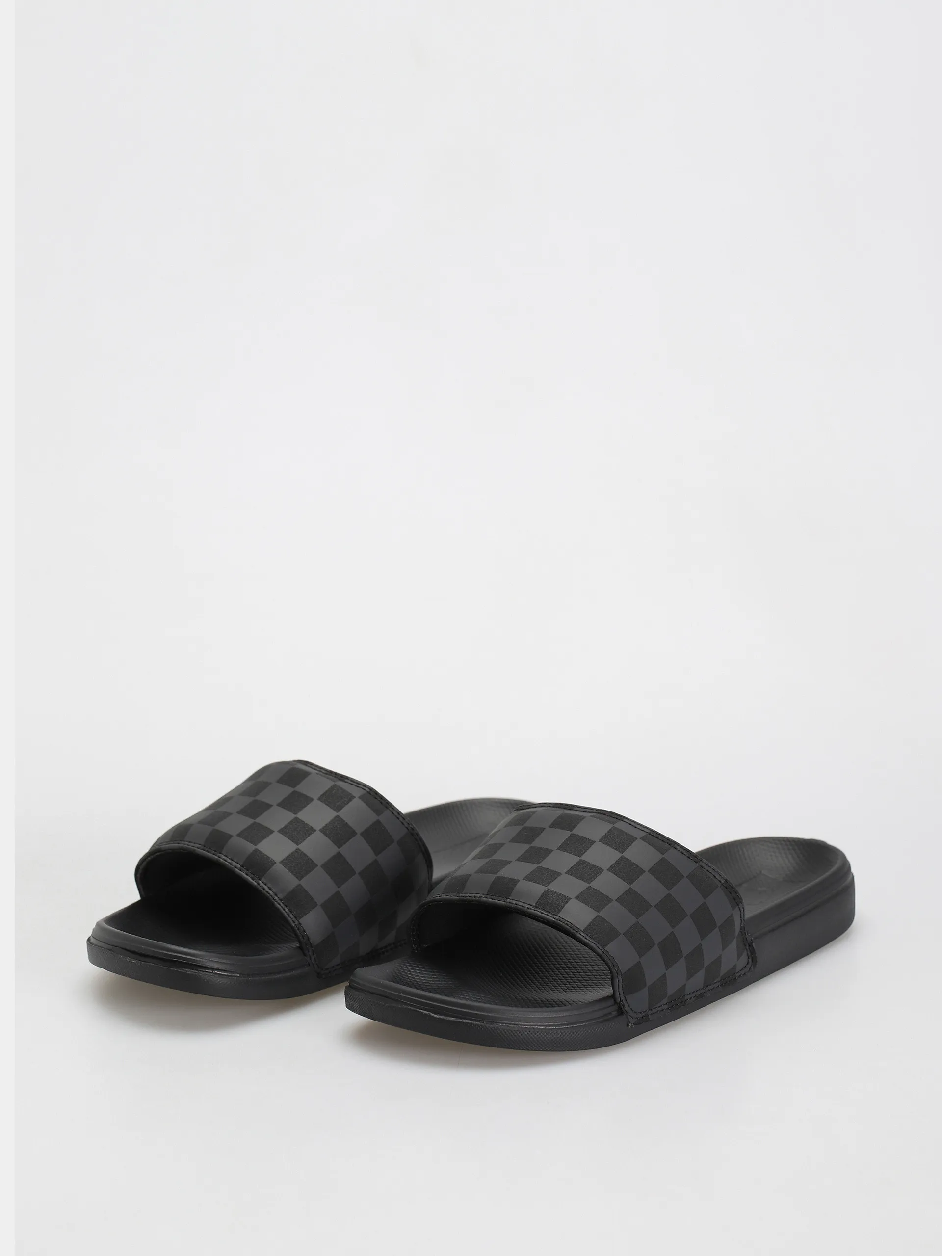 Vans La Costa Slide On Flip-flops (checkerboard black/black)