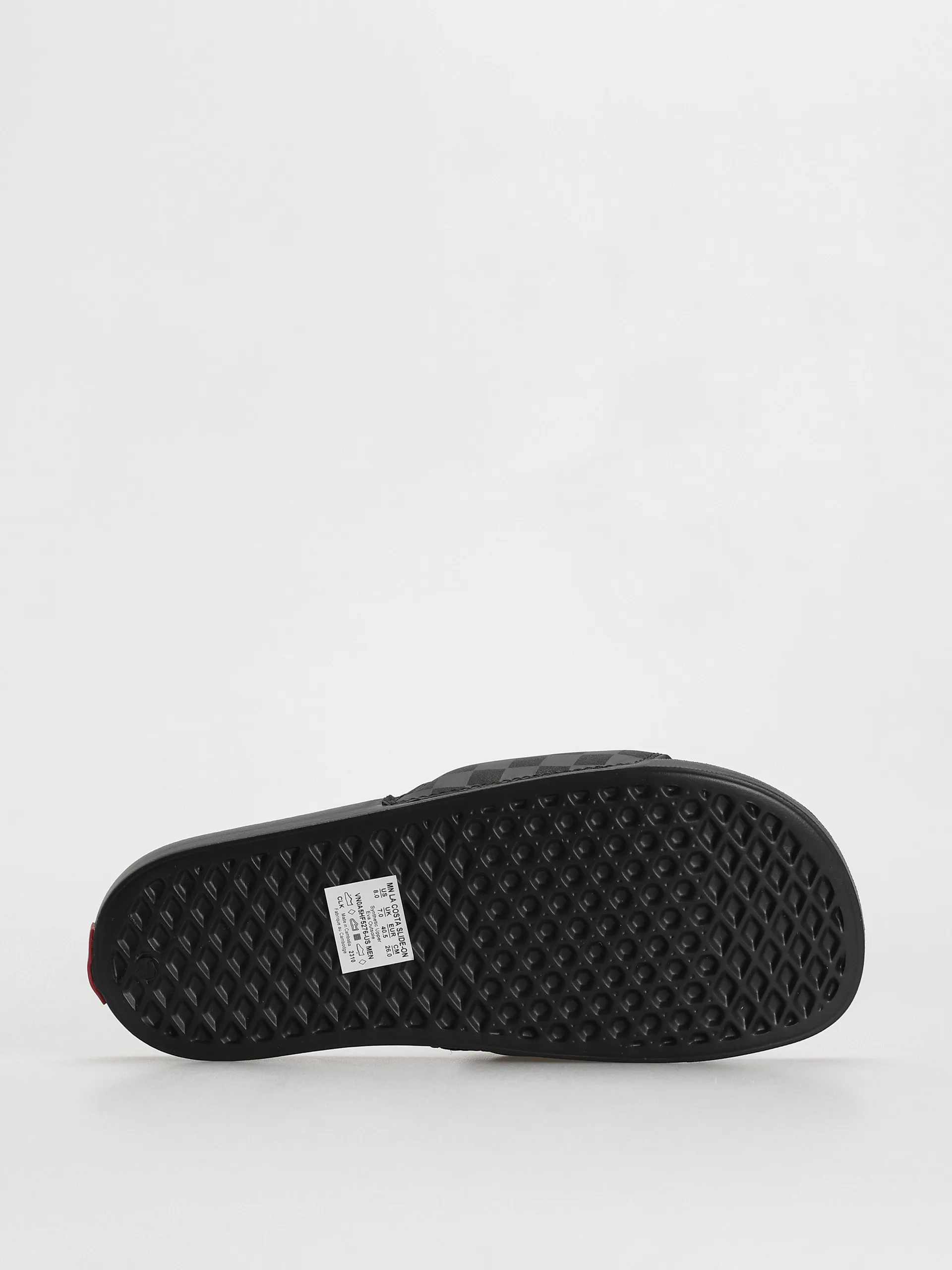 Vans La Costa Slide On Flip-flops (checkerboard black/black)