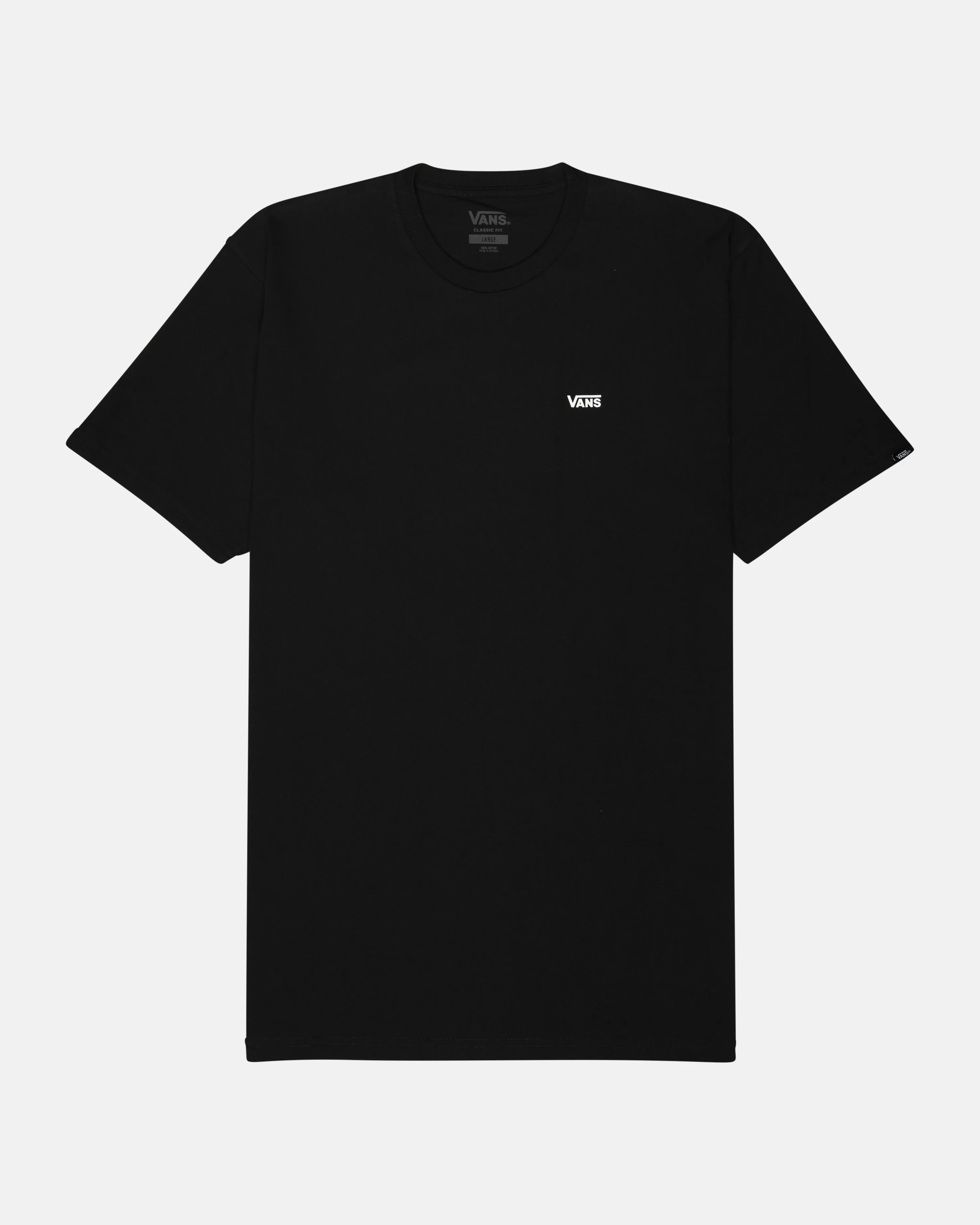 Vans Left Chest Logo T-Shirt Black | Men | Junkyard