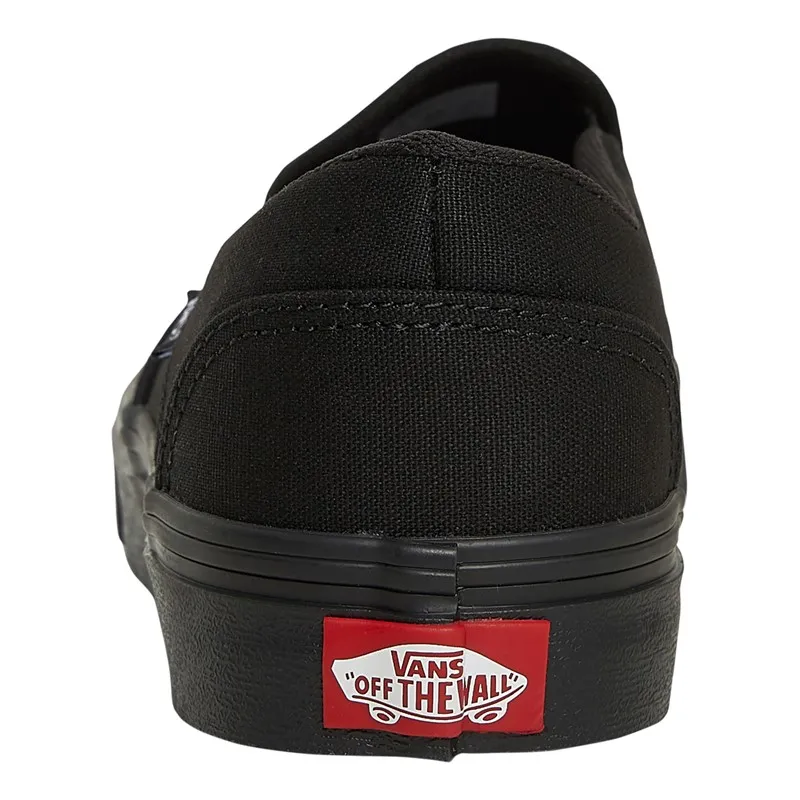 Vans Womens Asher Slip-On Trainers Black/Black