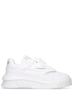 Versace   30mm Odissea Leather & rubber sneakers 