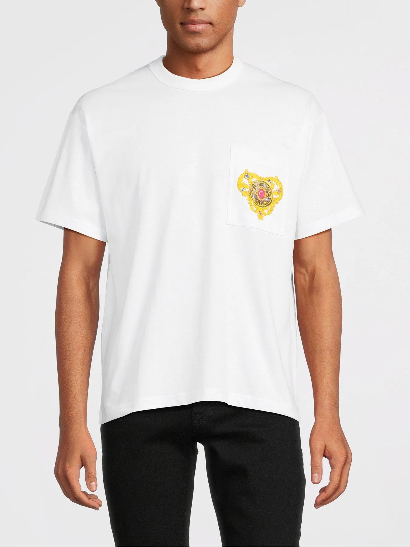 Versace Jeans Couture Heart Couture Regular Fit T-shirt - White