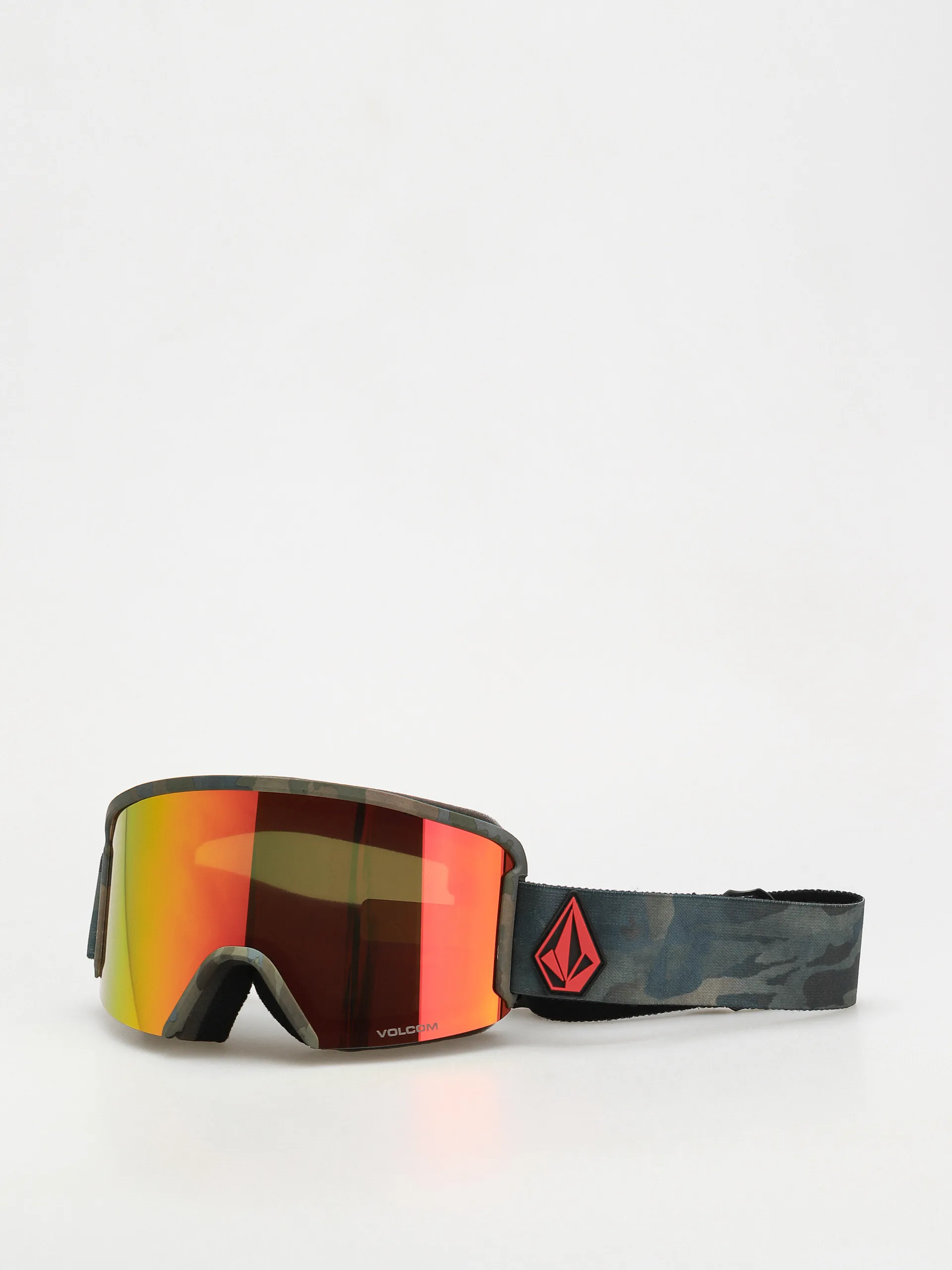 Volcom Garden Goggles (cloudwash camo/red chrome+bl yellow)