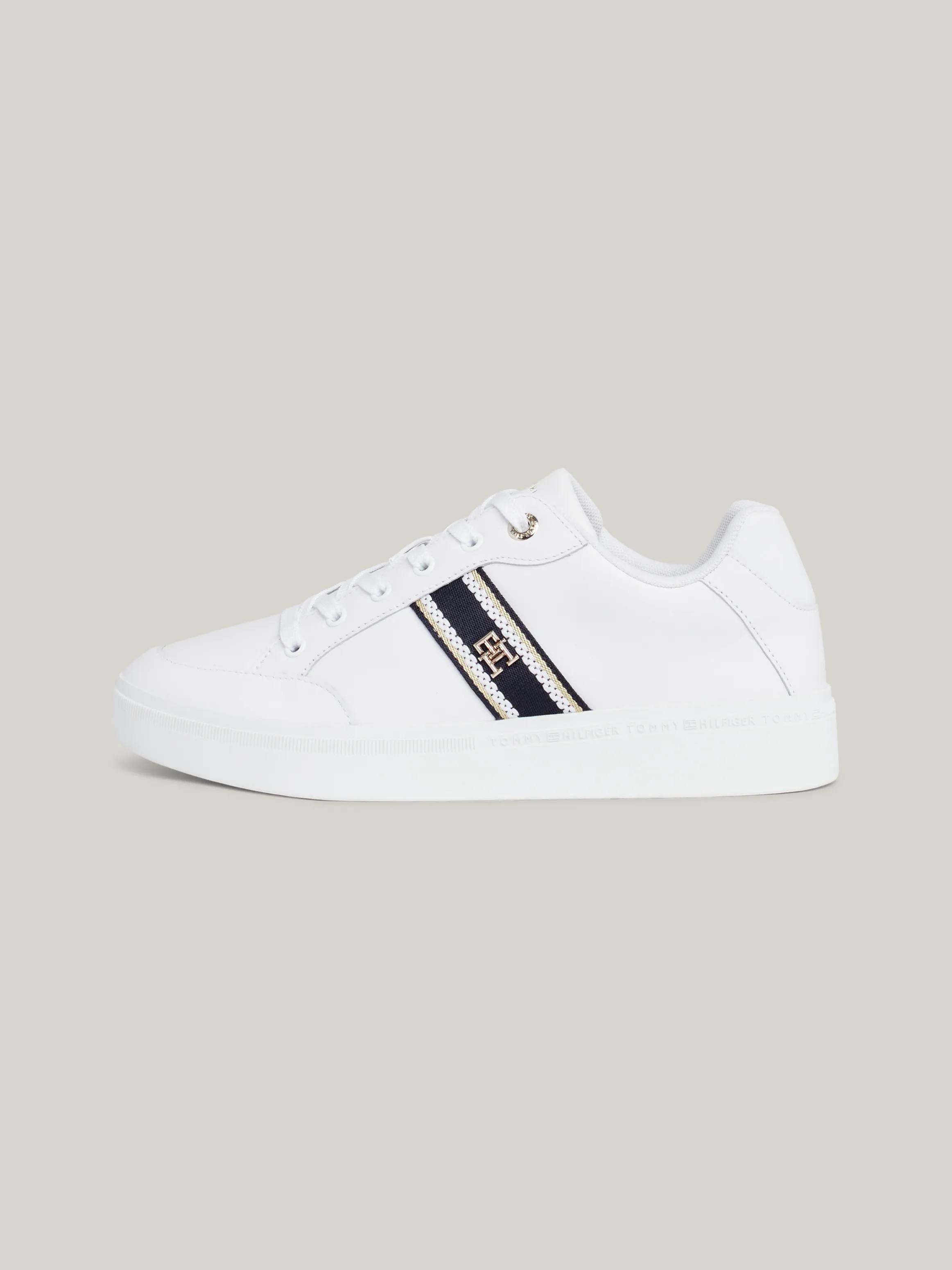 Webbing Leather Court Trainers | Sneakers | Tommy Hilfiger