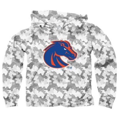 Wes and Willy Kids Boise State Broncos Camo Beach Hoodie