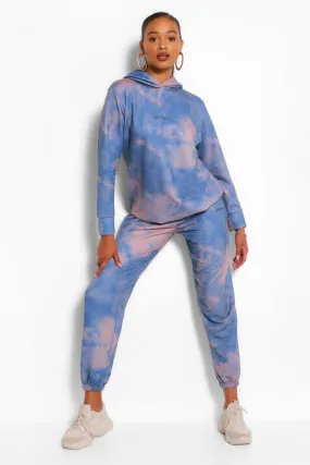 Woman Print Tie Dye Joggers