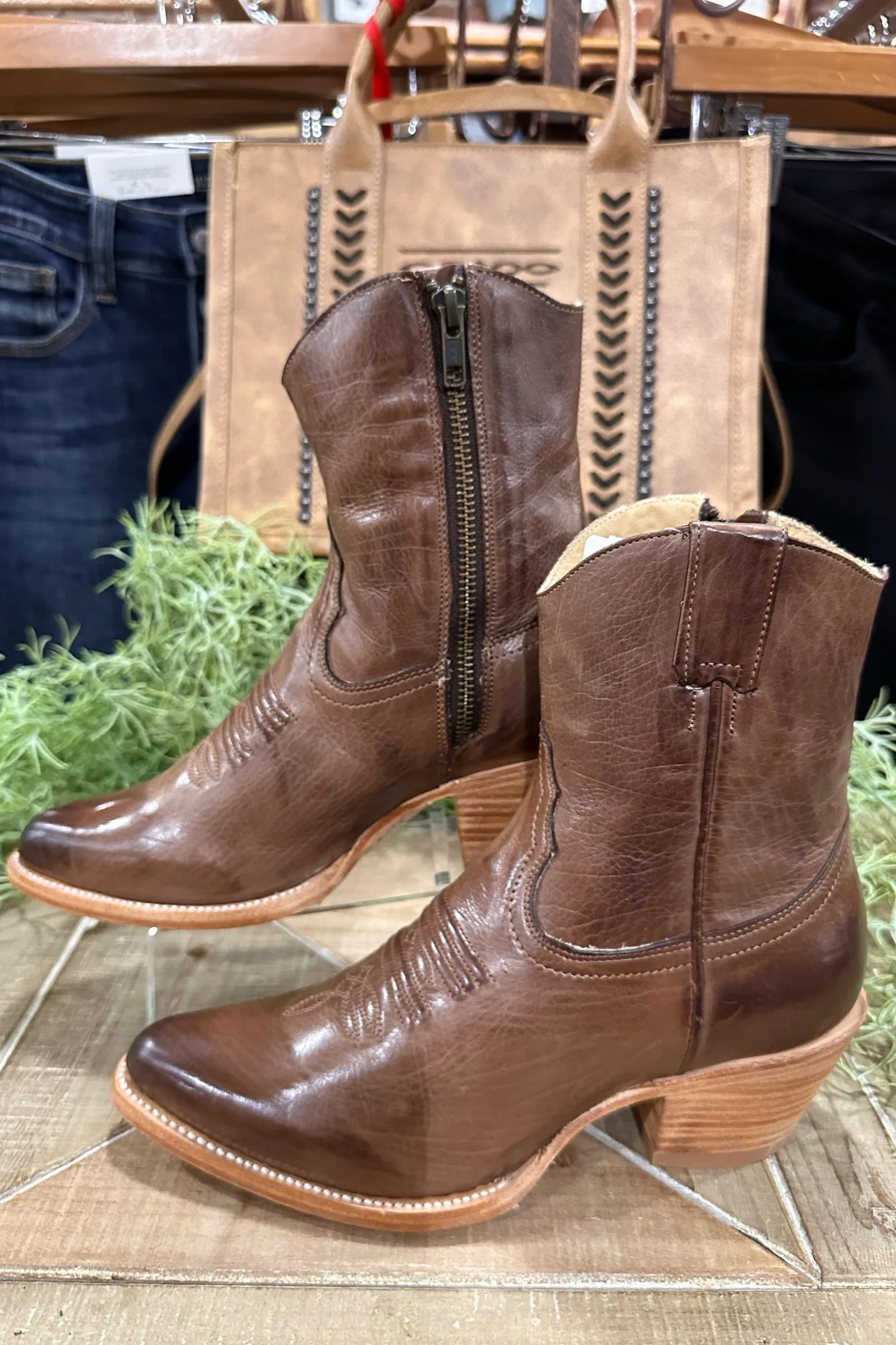 Women's PIPER Brown Leather 7 Boot by Stetson