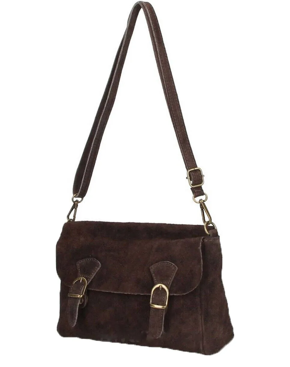 Women's skin leather bag testa di moro marcella