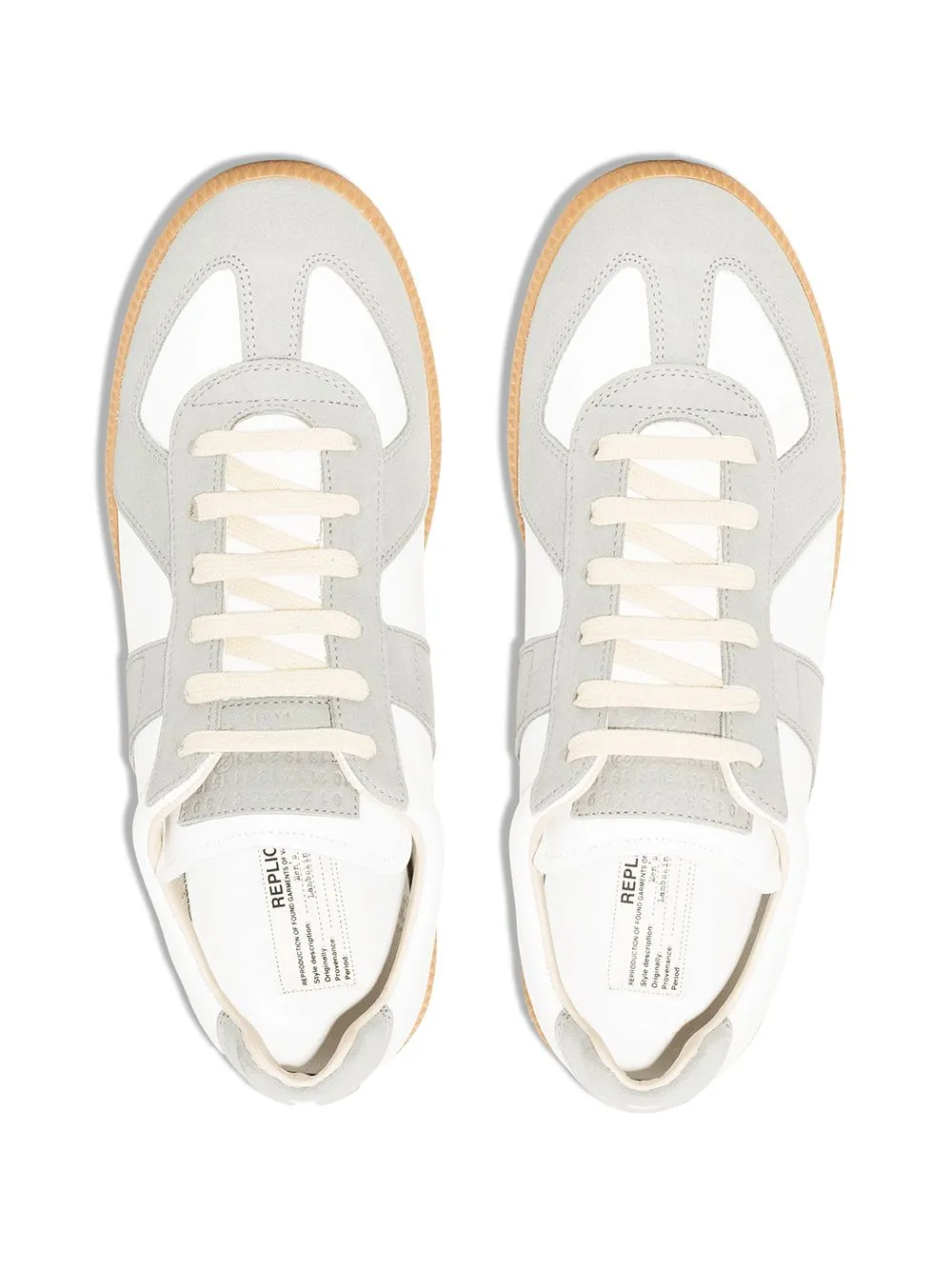 Women's White Leather Low-Top Sneakers for SS24 by Maison Margiela