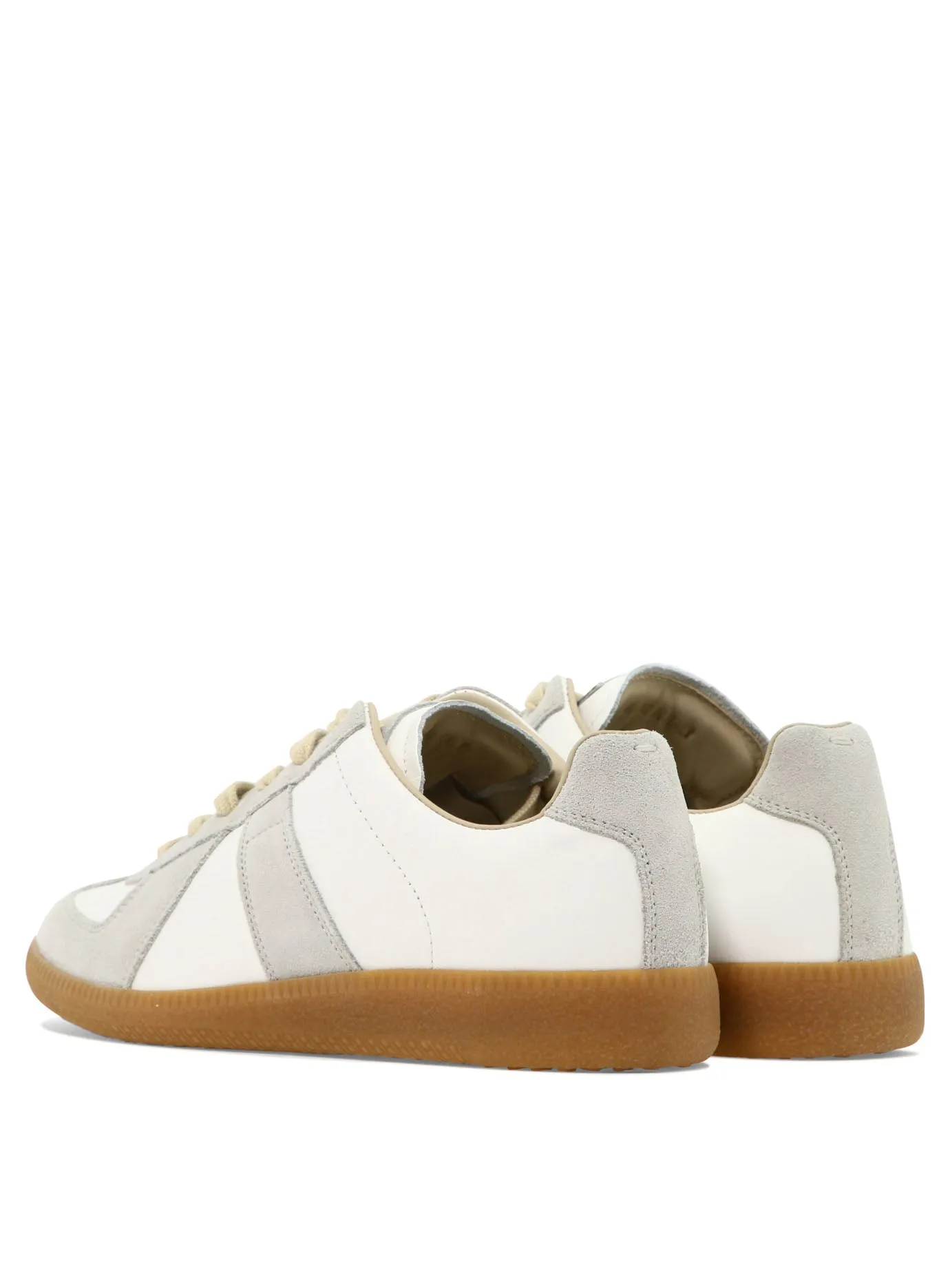 Women's White Leather Low-Top Sneakers for SS24 by Maison Margiela