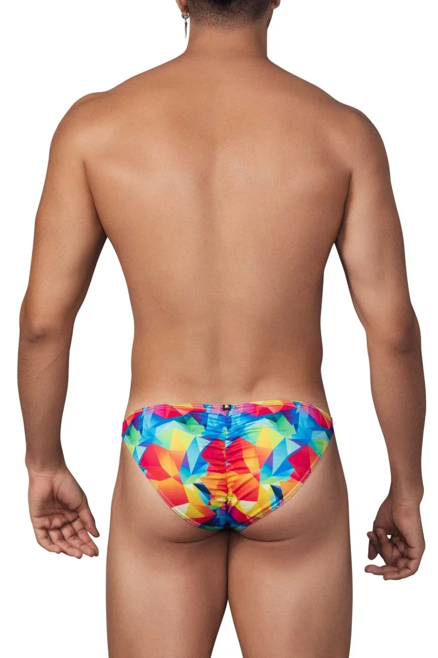 Xtremen Printed Microfiber Bikini - Rainbow Prism