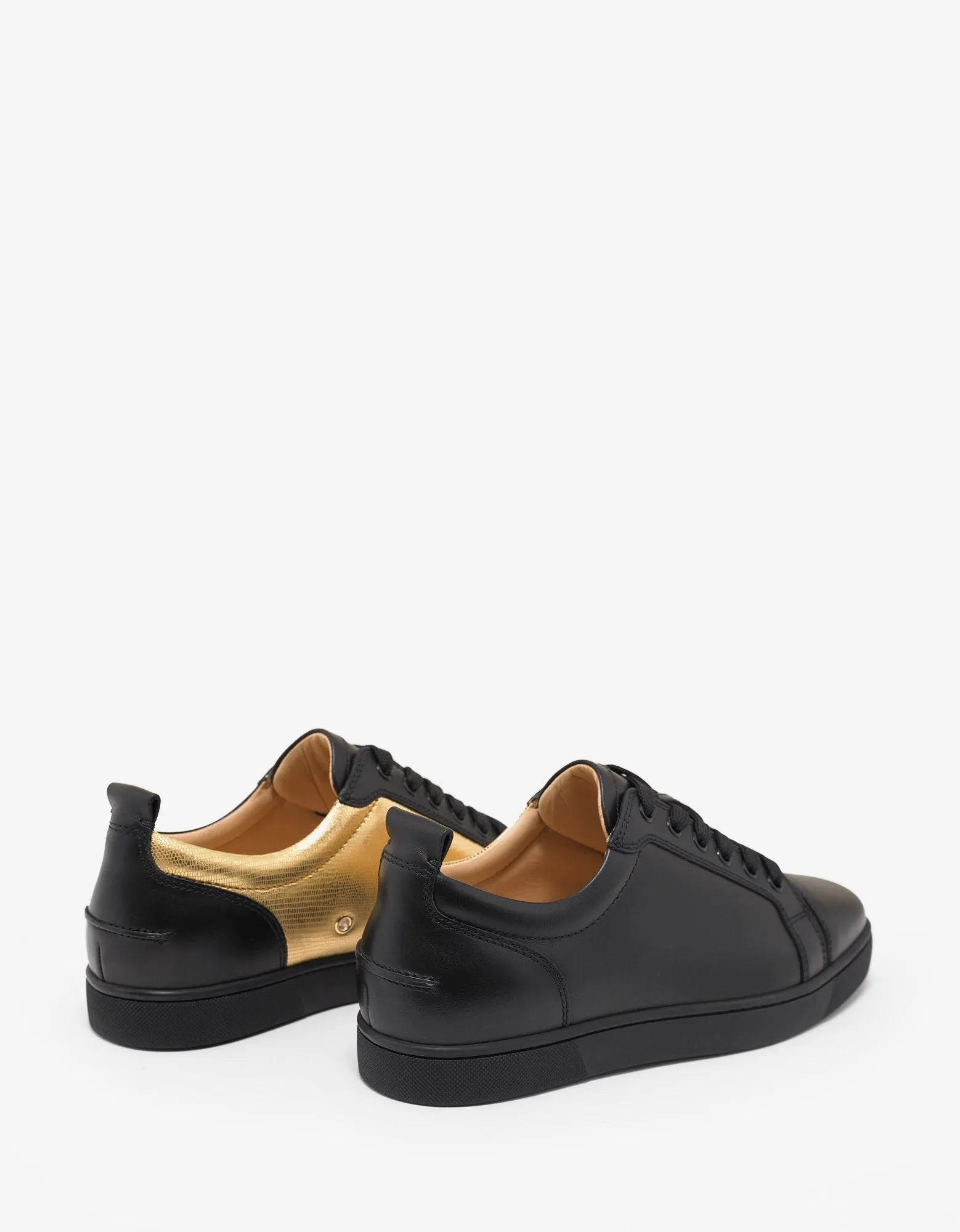 Yang Louis Junior Black & Gold Trainers -