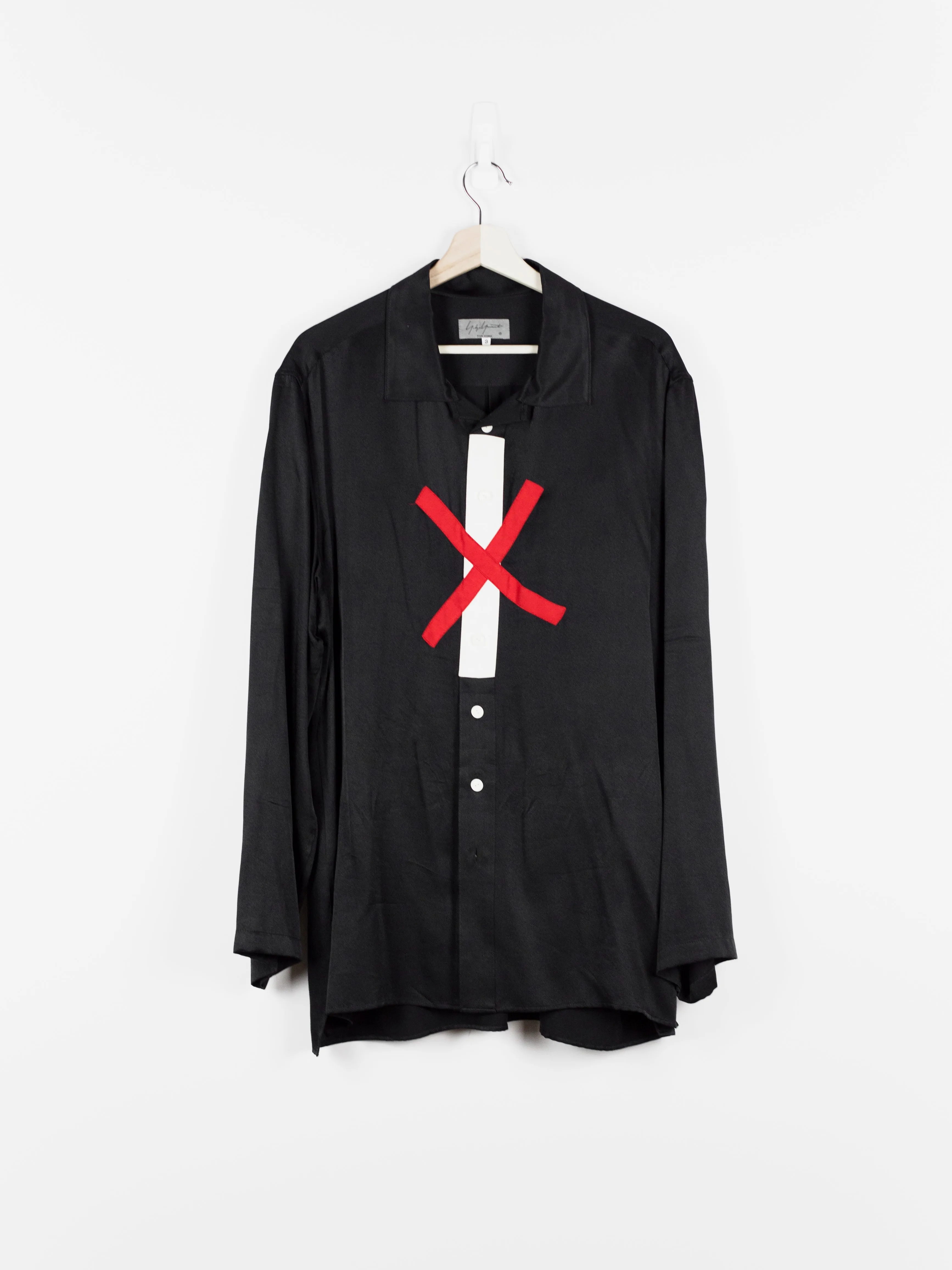 Yohji Yamamoto Pour Homme SS17 Pullover X Patchwork Silk Shirt